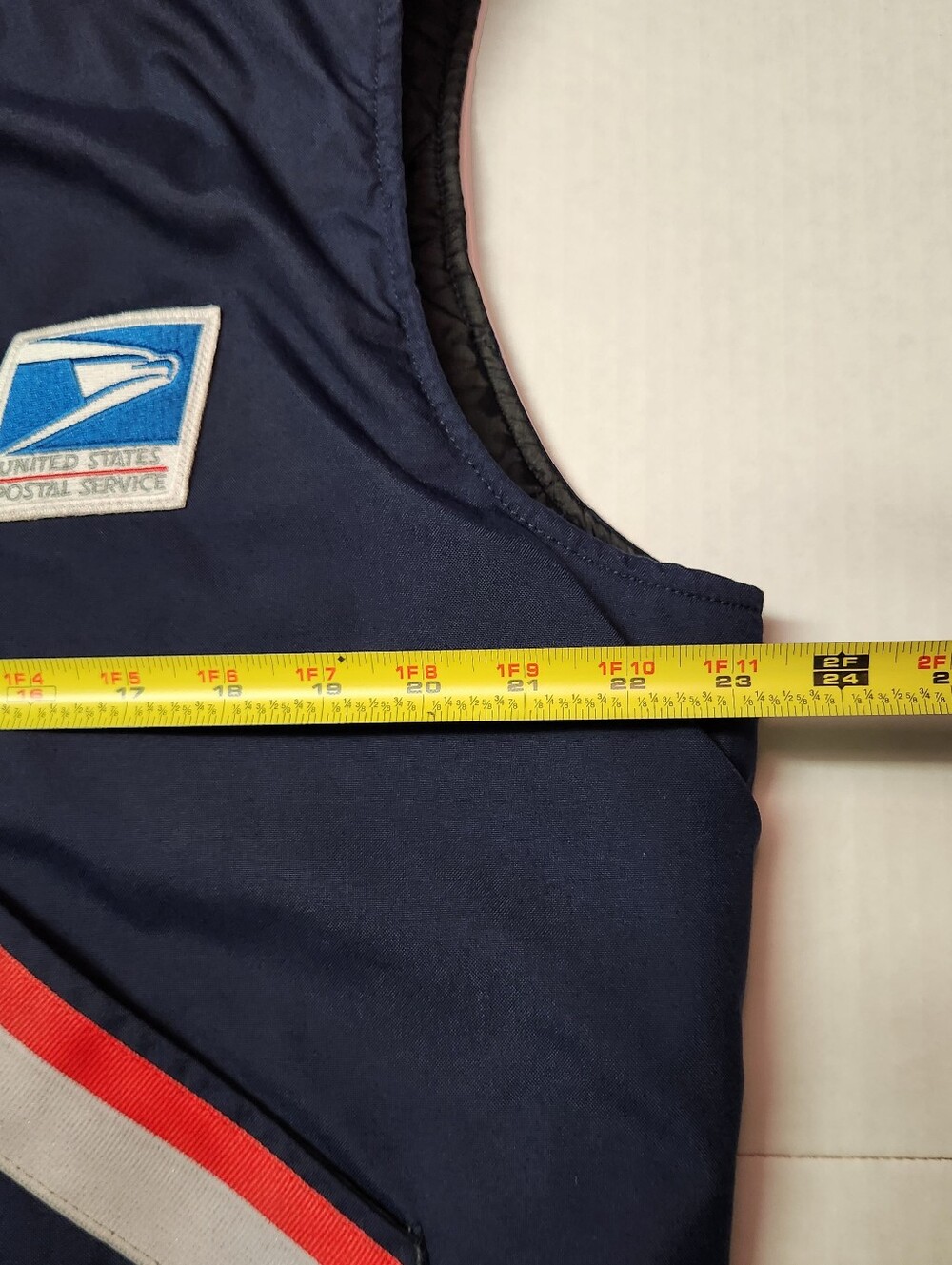 Vintage USPS Postal Service Spiewak Insulated Vest USA Made Large Reflective - Picture 9 of 10